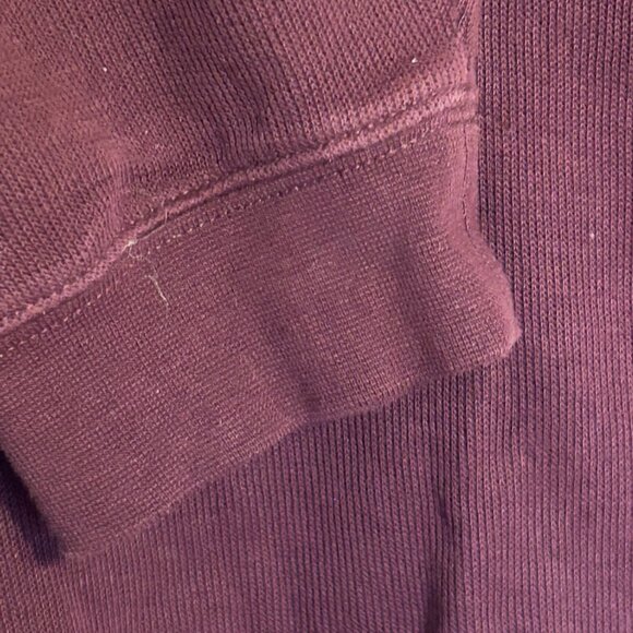 Cutter And Buck Mens Burgundy Quarter Zip Pullover Cotton Blend Sweater ~Size M - Picture 4 of 8